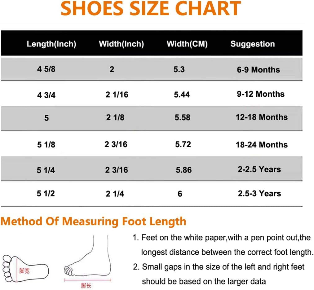 Baby Toddler Girls Boys Sandals - Soft Rubber Sole Leather Baby Walking Shoes(Infant/Toddler)