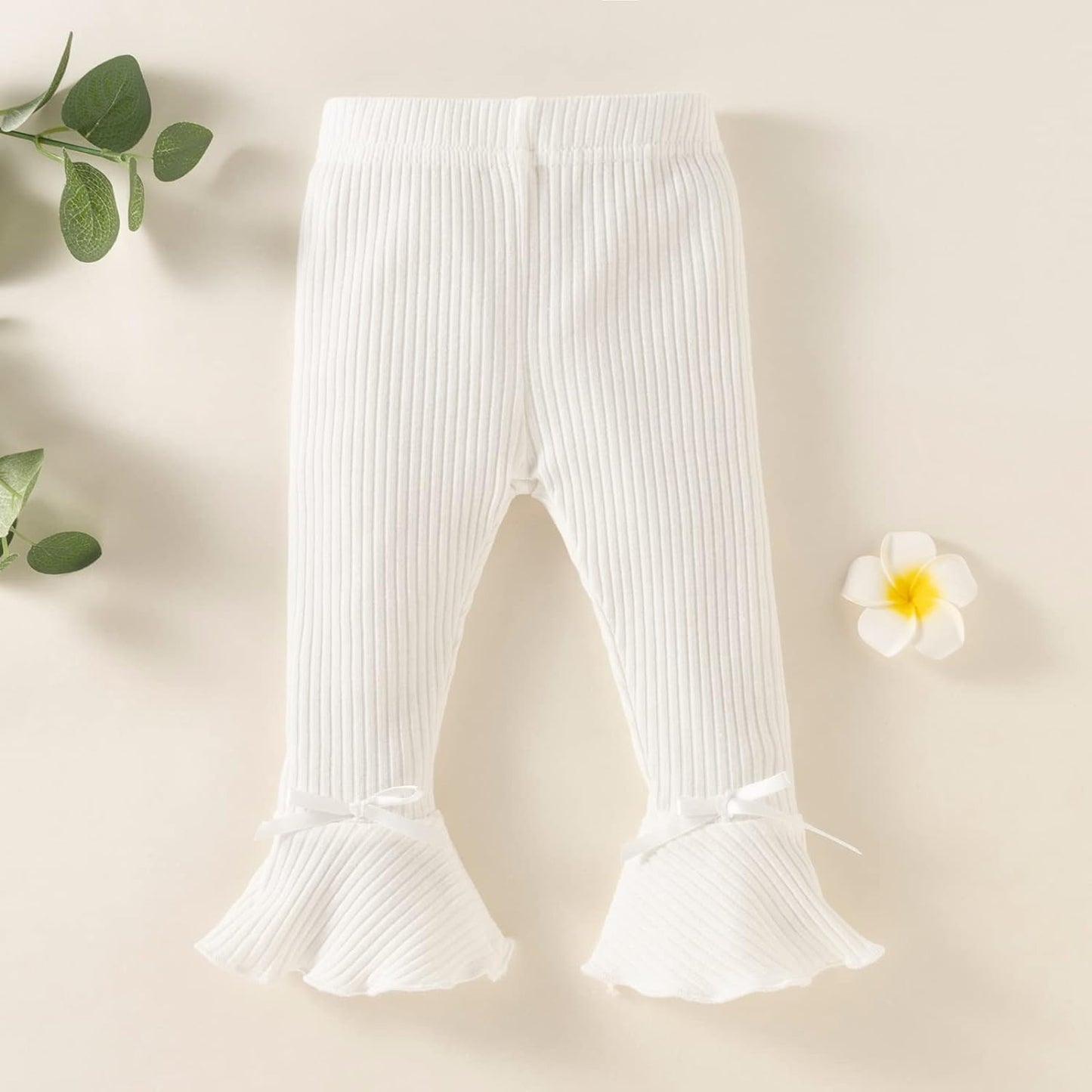 Toddler Baby Girl 0-48 Months 5-Pack Pants in Grey White Black Orange and Pink