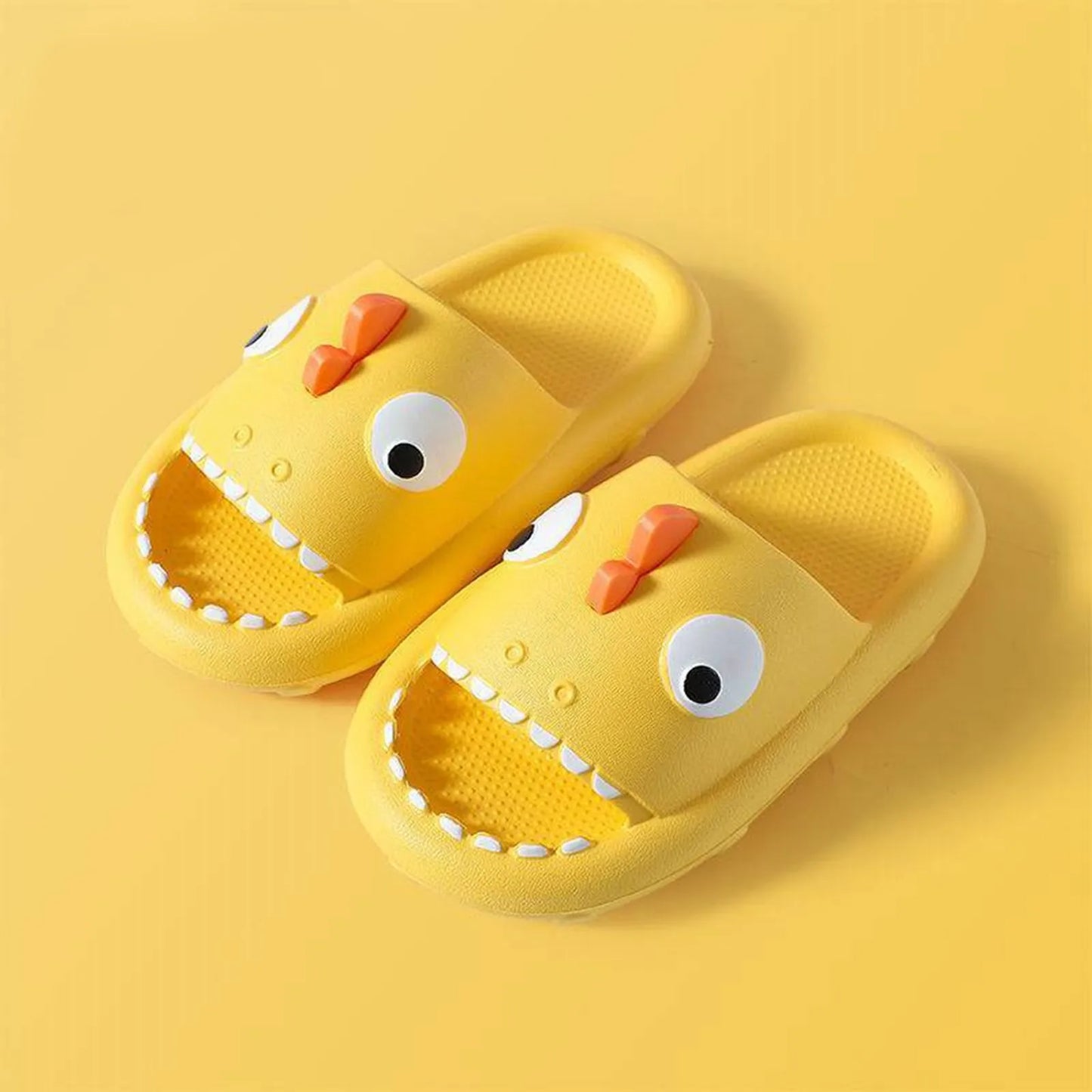 Children Slippers Kids Sandals Parent-Child Shoes Cartoon Shark Summer Boys Girls Baby Soft Sole Anti-Slip Beach Shoes