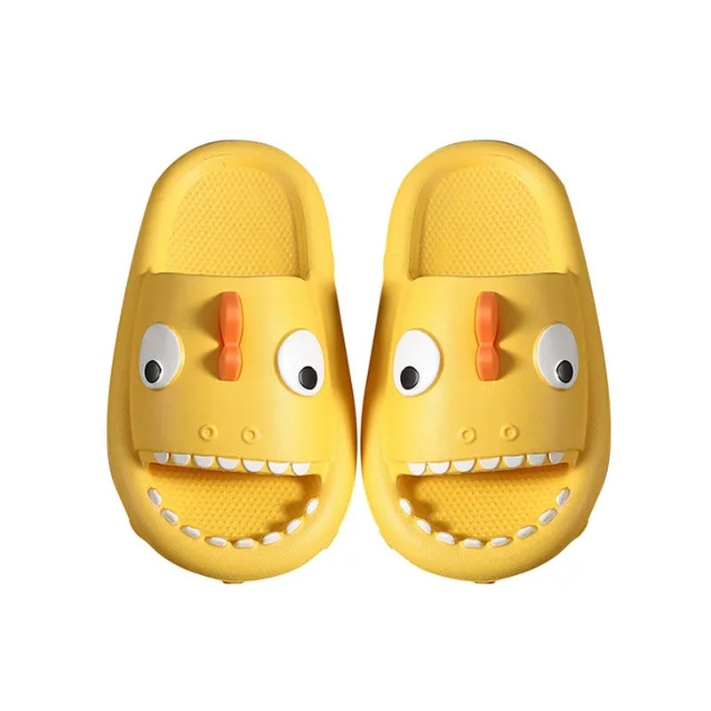 Children Slippers Kids Sandals Parent-Child Shoes Cartoon Shark Summer Boys Girls Baby Soft Sole Anti-Slip Beach Shoes